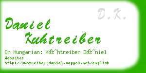 daniel kuhtreiber business card